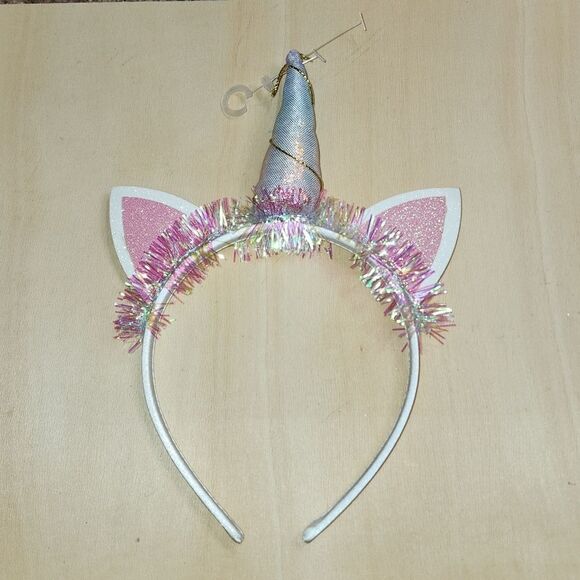 2 Unicorn cat ear headbands. Great for Easter and St. Patrick's Day. - Picture 2 of 5